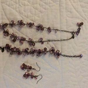 Premier Designs purple crystal set